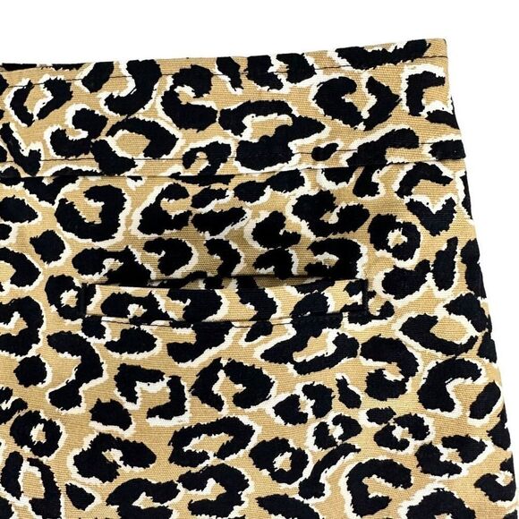 Talbots Canvas A-Line Skirt size 4 Cheetah Print - Picture 7 of 9